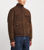 Polo Ralph Lauren Brown Suede Bomber Jacket