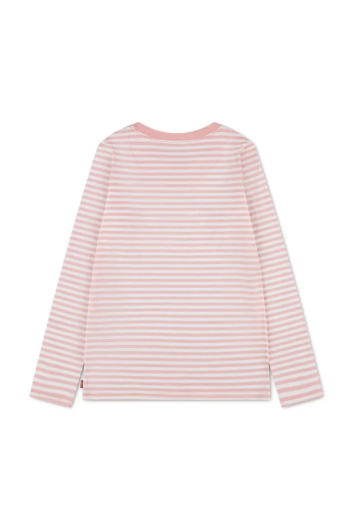 Levi's çocuklar için pamuklu uzun kollu bluz STRIPE TEE