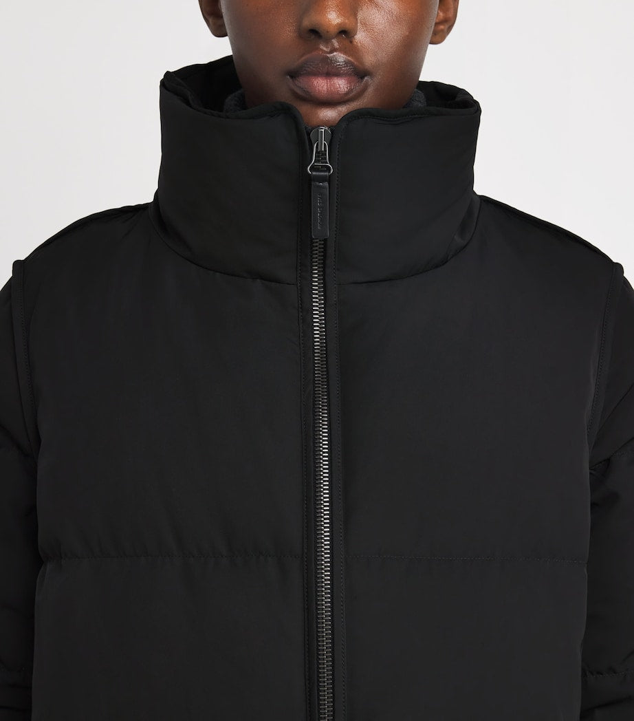 Yves Salomon Black Down-Mink Technical Puffer Jacket (76cm)