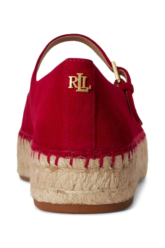 Lauren Ralph Lauren kadın süet espadril Luize Mj