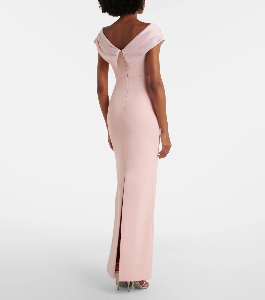 Solace London - Adele satin-trimmed gown