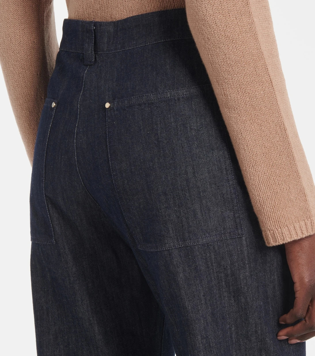 جينز مستقيم Terra بخصر مرتفع من 'S Max Mara