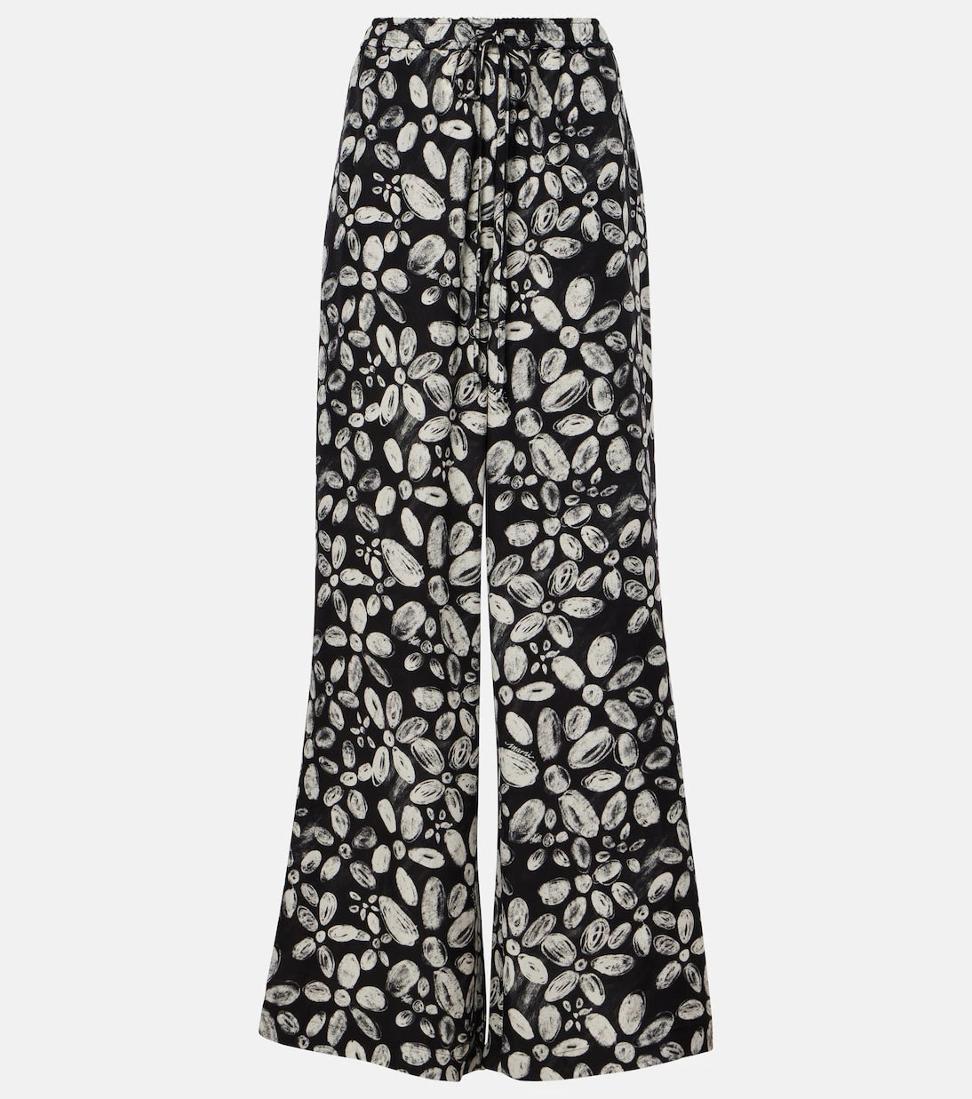 Marni - Printed wide-leg pants