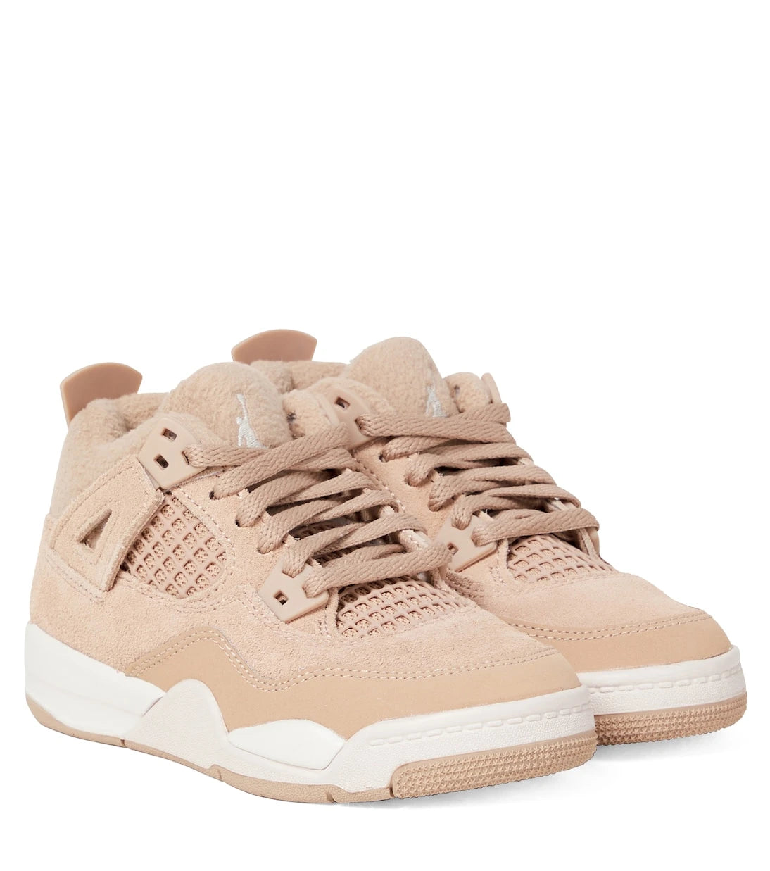 Nike Kids - Jordan 4 Retro leather-trimmed sneakers