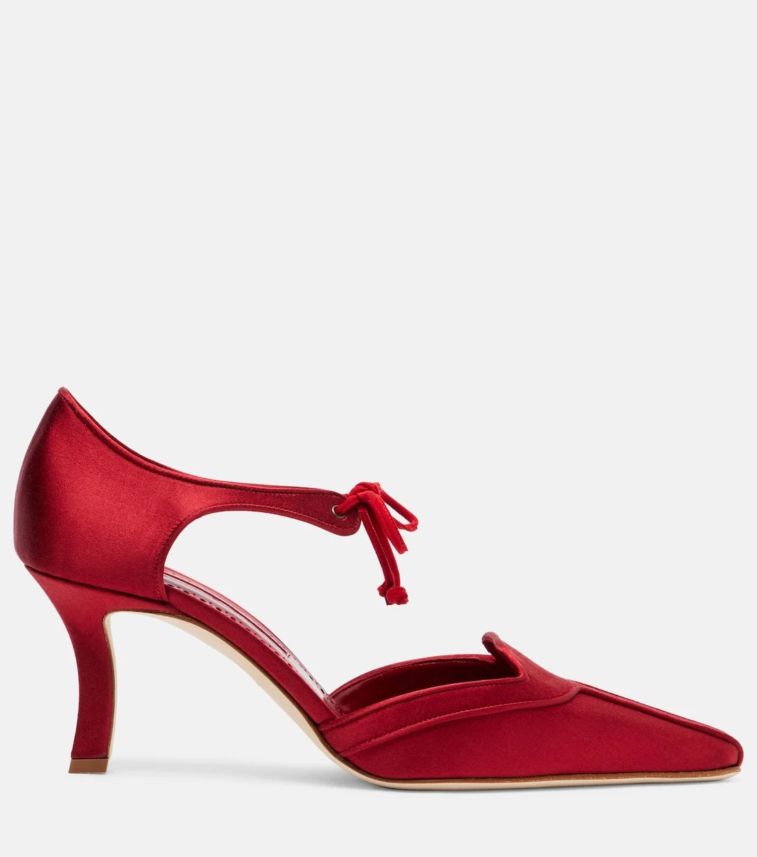Manolo Blahnik - Orata 70 saten topuklu ayakkabı