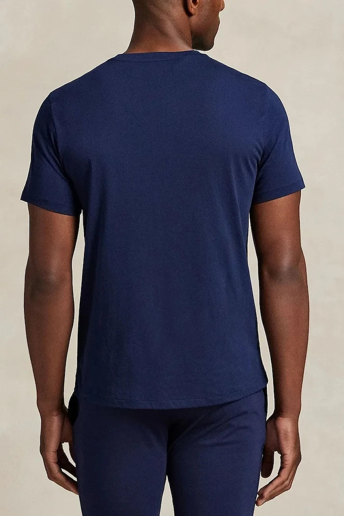 Kısa Kollu Pamuklu Pijama Üstü Polo Ralph Lauren