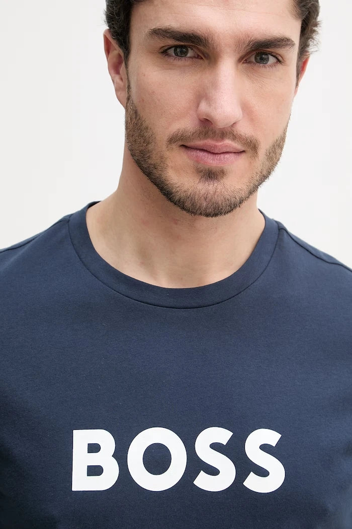BOSS erkek pamuklu T-Shirt RN