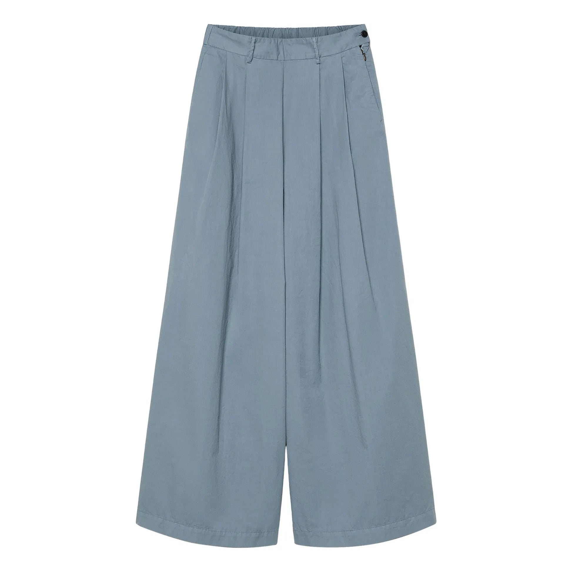Pomandère - Cotton Gabardine Pants | Grey blue