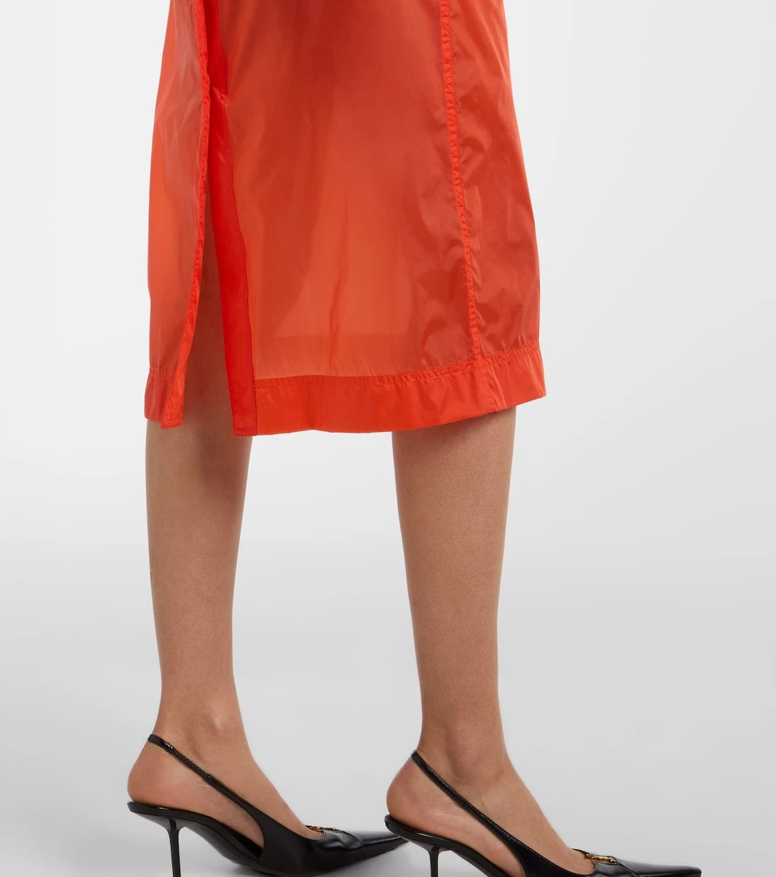 Saint Laurent - Belted midi dress