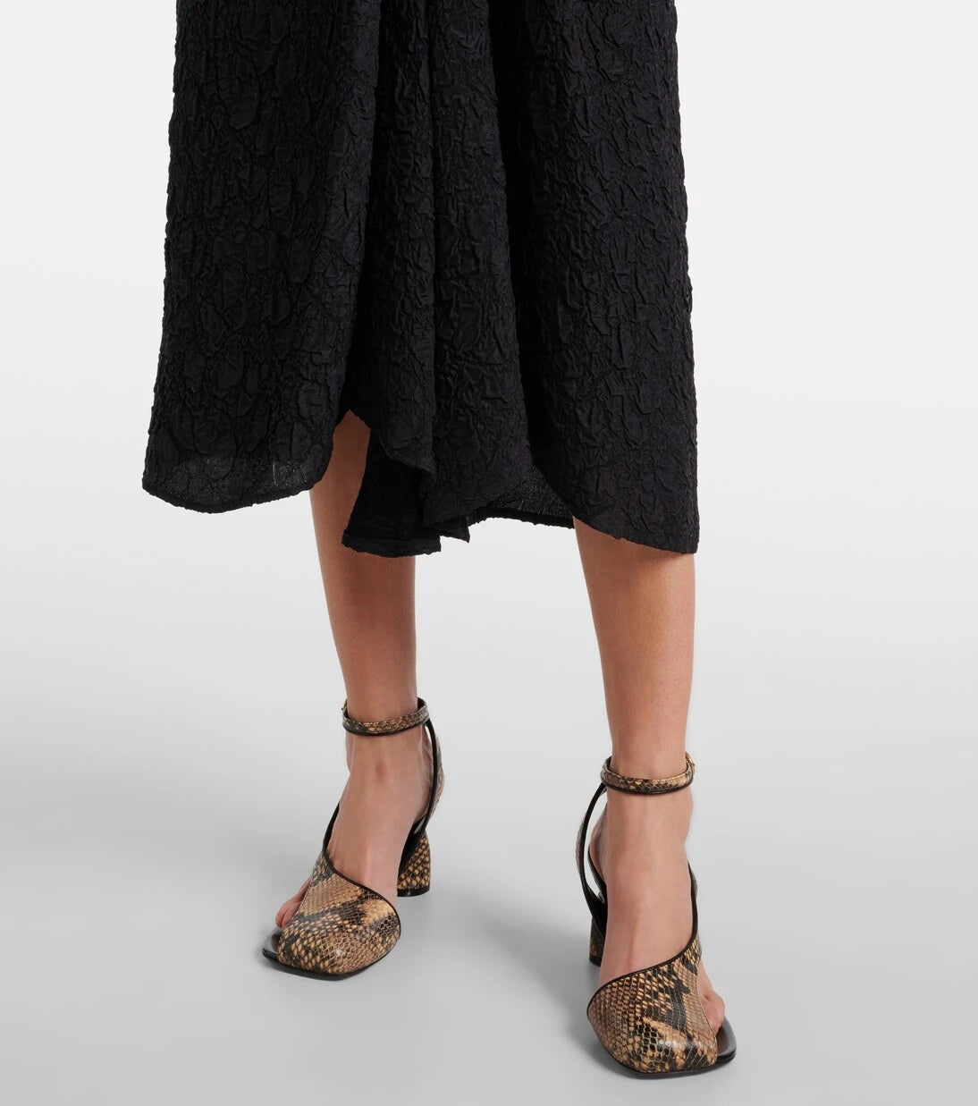 Dries Van Noten - Gathered midi skirt