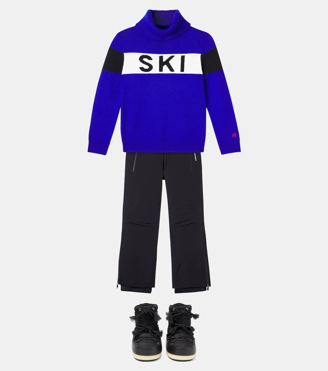 Perfect Moment Kids - Intarsia wool turtleneck sweater