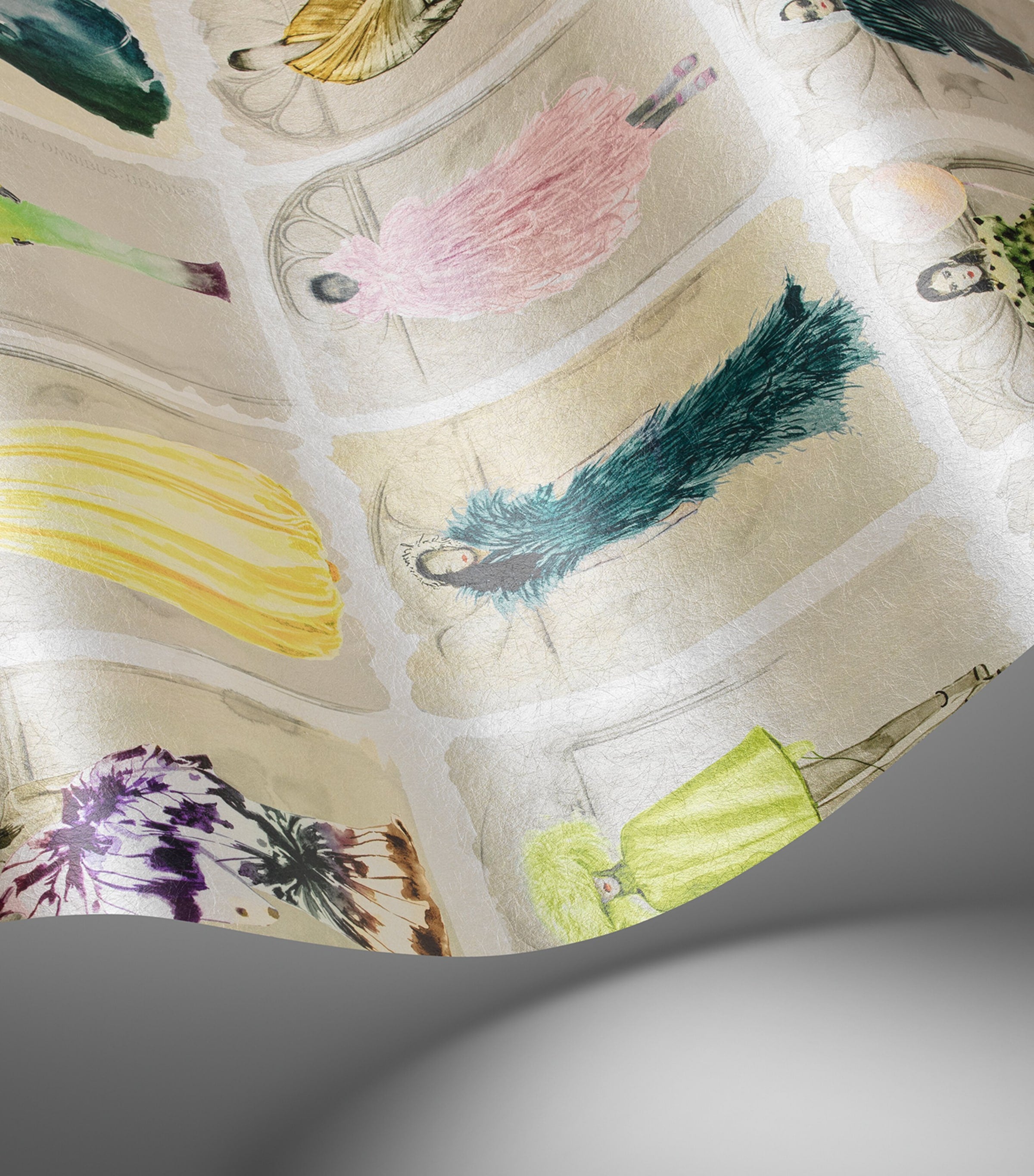 Cole & Son x Harrods Interior Design 175 Anniversary Edition Couture Carousel Window Wallpaper - Pastel Pearl