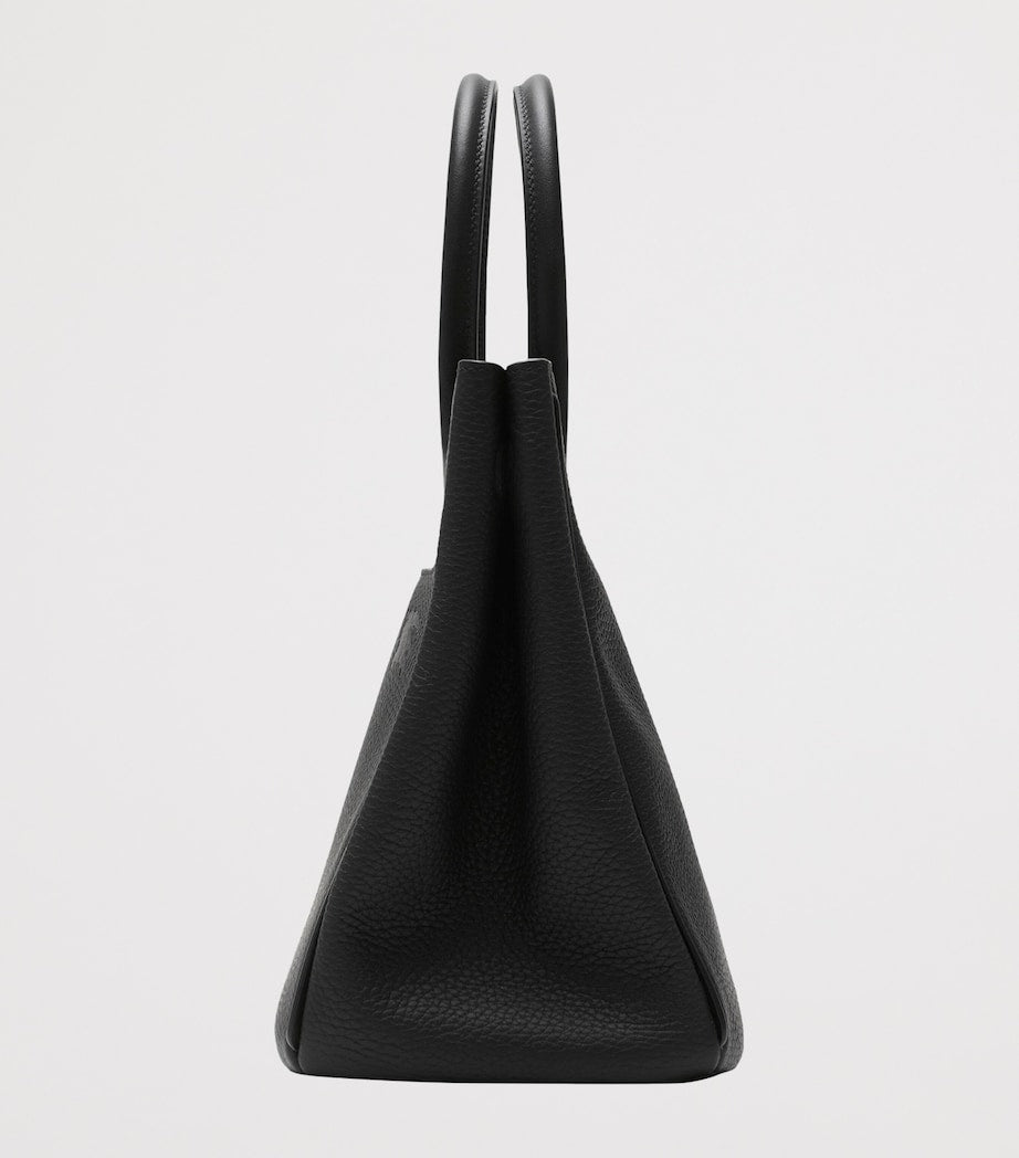 Burberry Black Small Calf Leather Rocking Horse Tote Bag