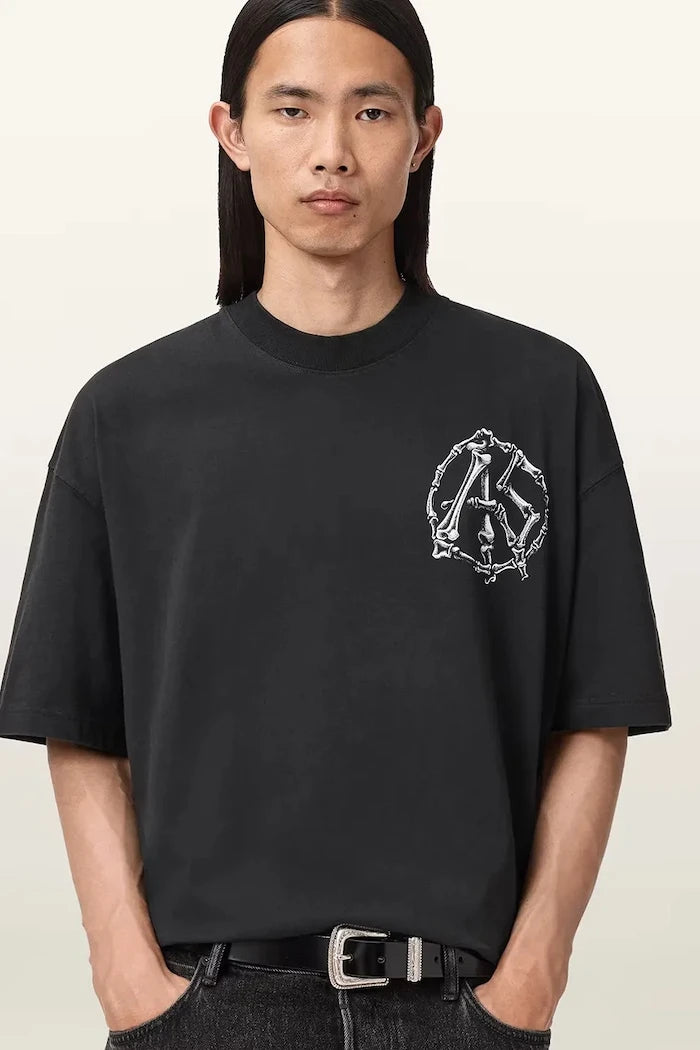 Памучна тениска AllSaints ANATOMICA