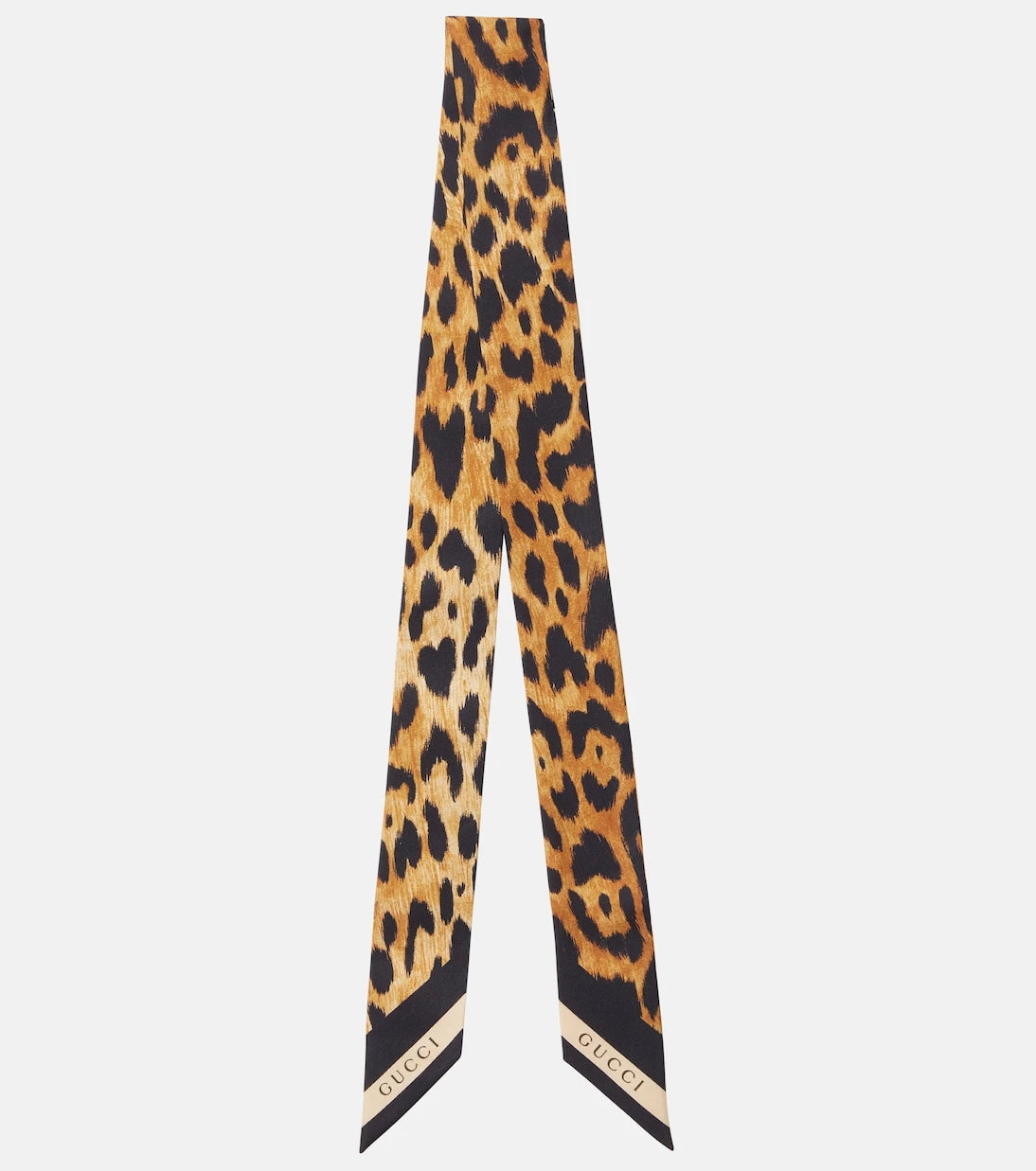 Gucci - Leopard-print silk twill scarf