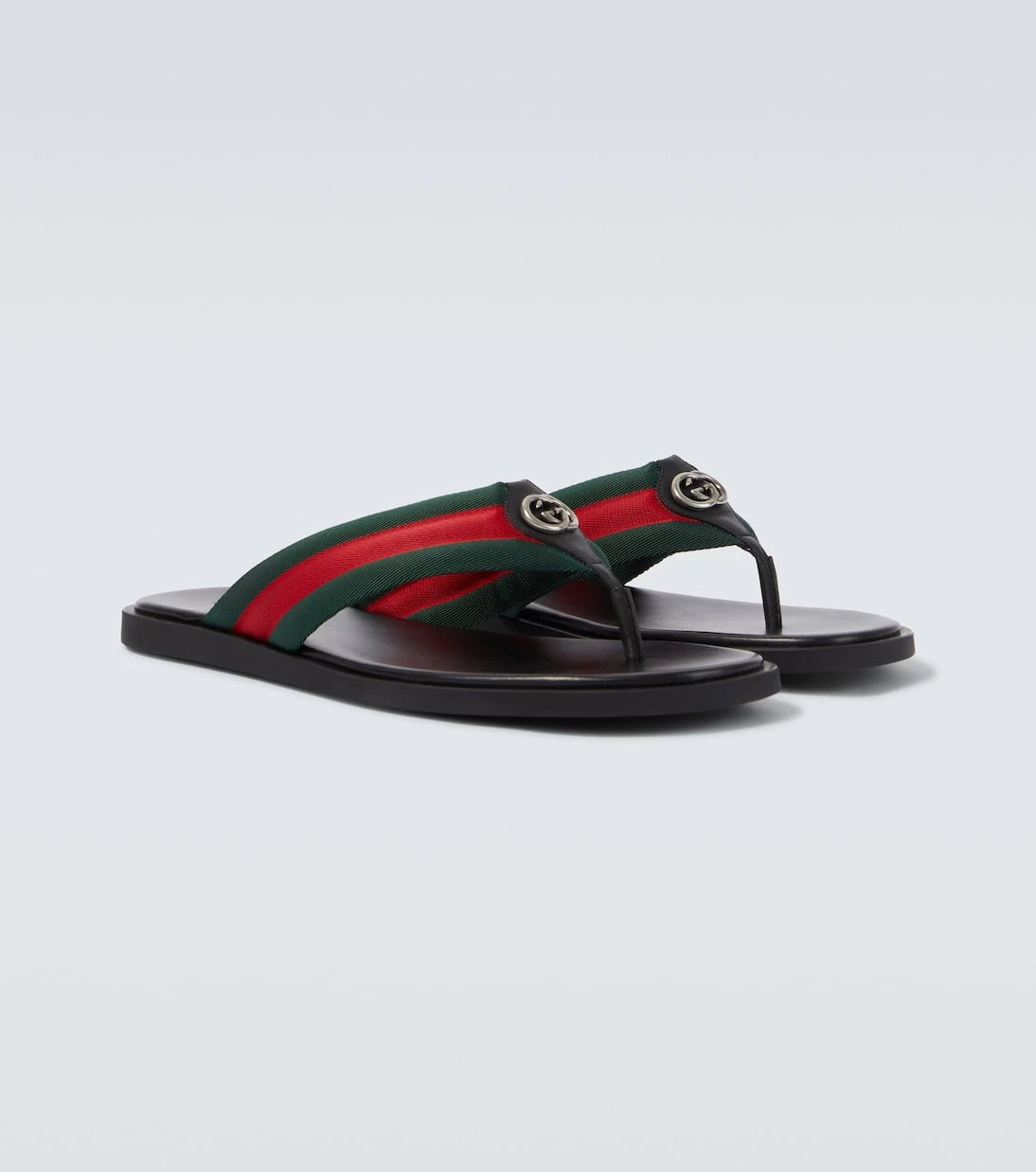 Gucci - GG Web Stripe slides