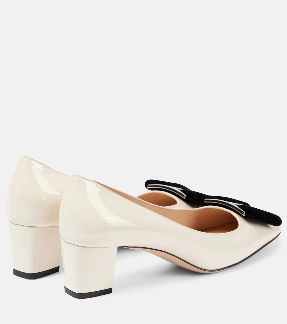 Tom Ford - Audrey 55 bow-detail patent leather pumps