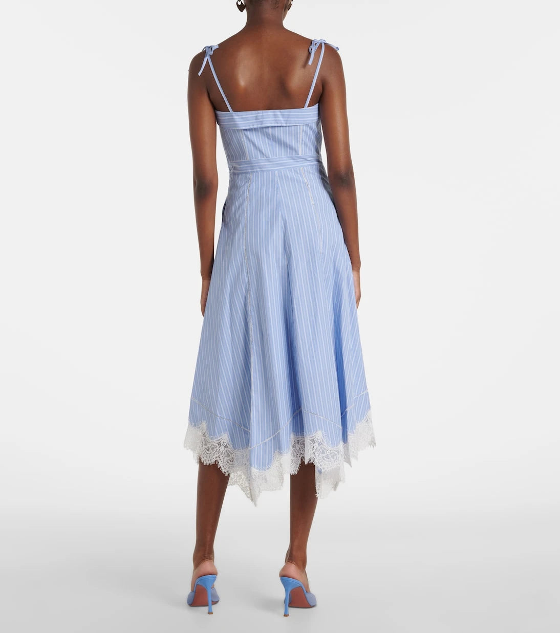 Simkhai - Avaleigh striped cotton midi dress