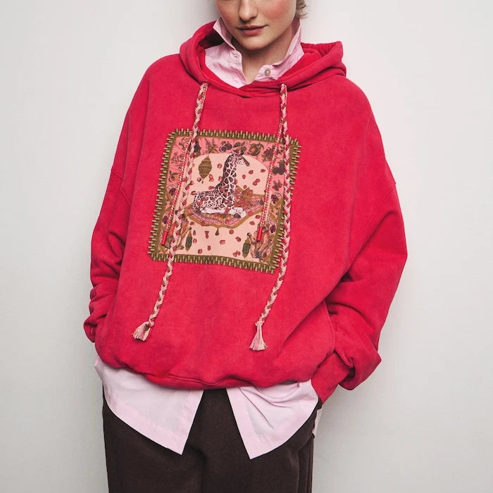 Medicine kadın pamuklu kapüşonlu sweatshirt
