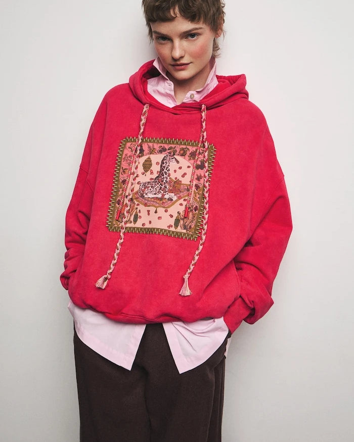 Medicine kadın pamuklu kapüşonlu sweatshirt