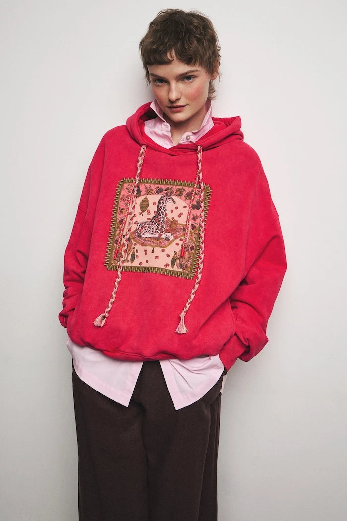Medicine kadın pamuklu kapüşonlu sweatshirt