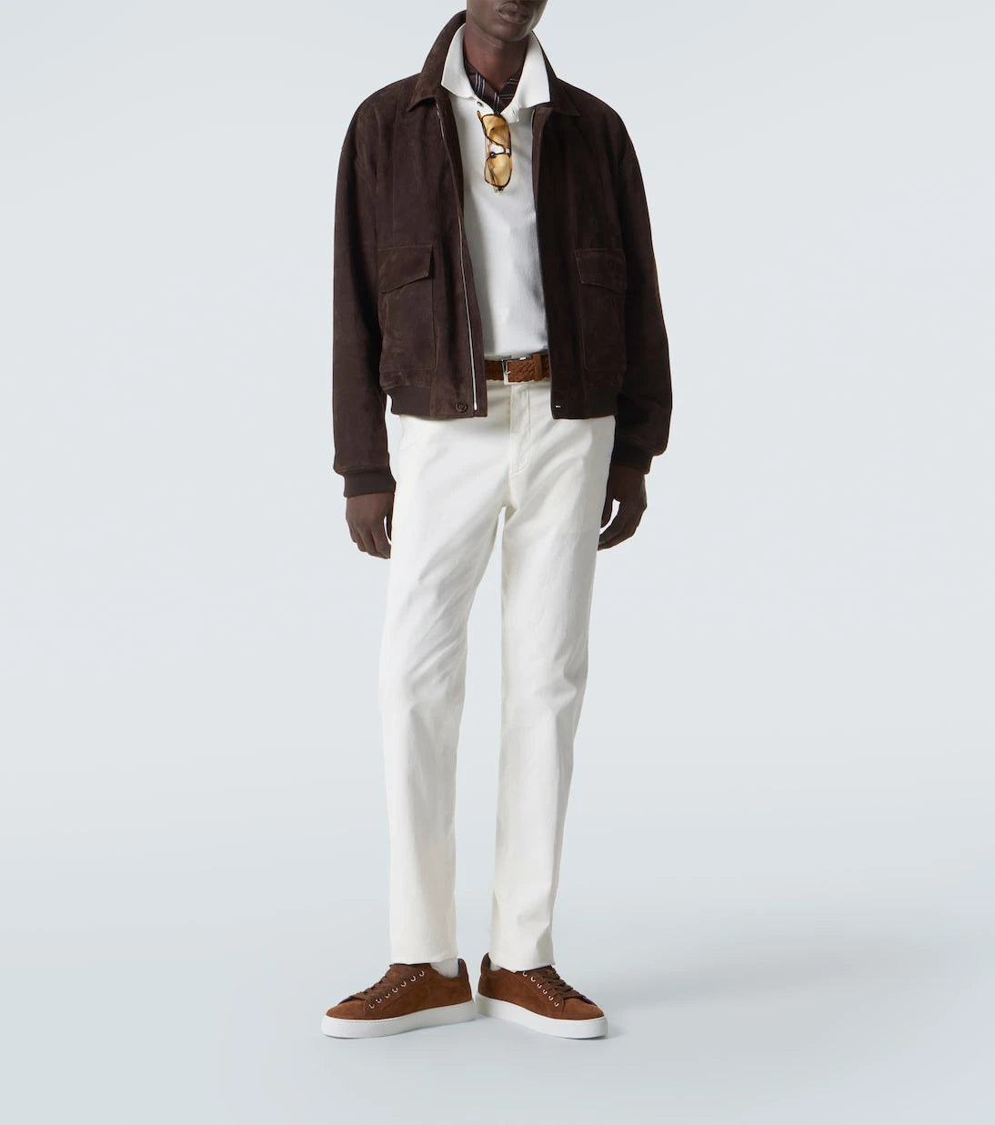 Ralph Lauren Purple Label - حذاء رياضي من الشمواه