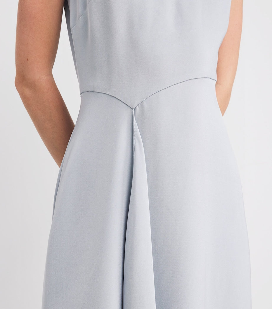 Adam Lippes Blue Silk Crepe Lynn Midi Dress