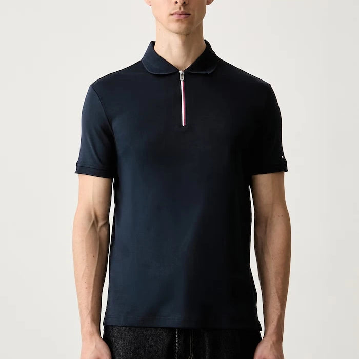 Tommy Hilfiger тениска с яка мъжка от памук