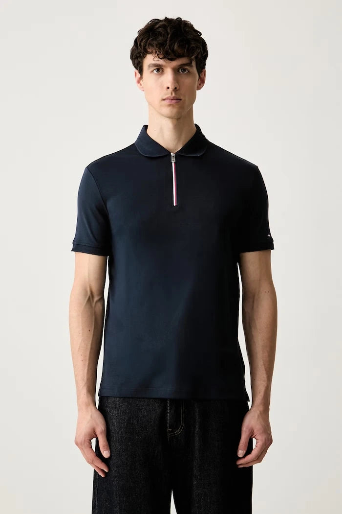 Tommy Hilfiger тениска с яка мъжка от памук