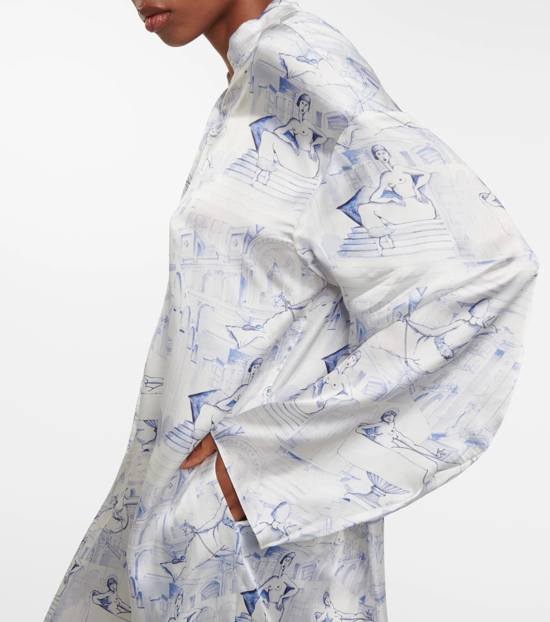 Khaite - Brom printed midi dress