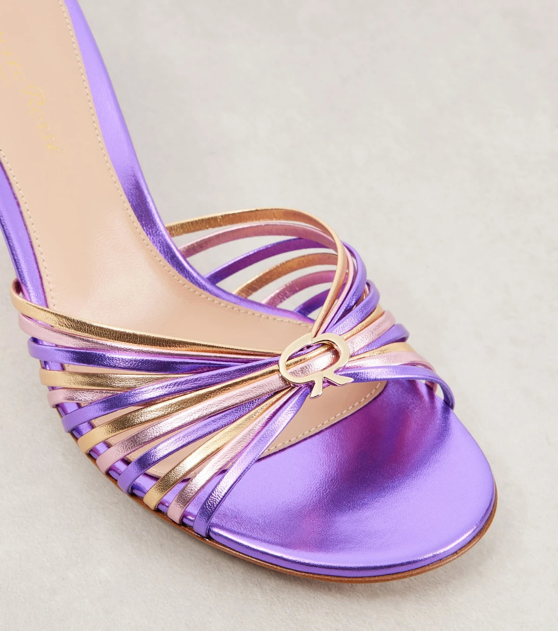 Gianvito Rossi - 70 metallic leather mules