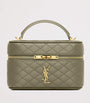Saint Laurent Green Mini Leather Gaby Vanity Bag