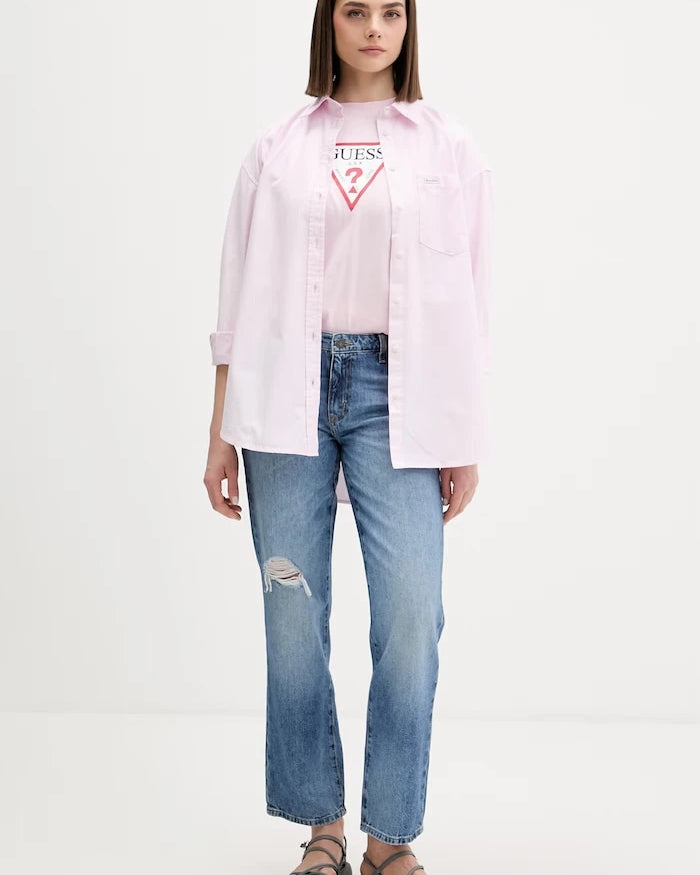 Guess Jeans kadın düz kesim kot pantolon
