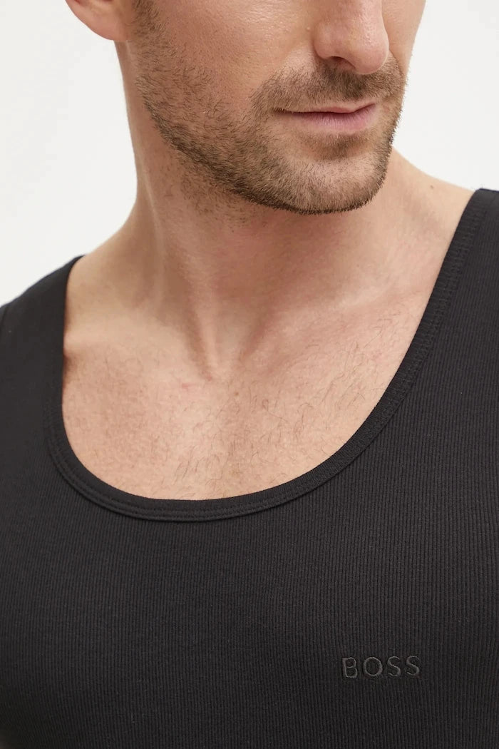 BOSS Erkek Pamuklu Atlet TankTop3P RibClassic 3'lü