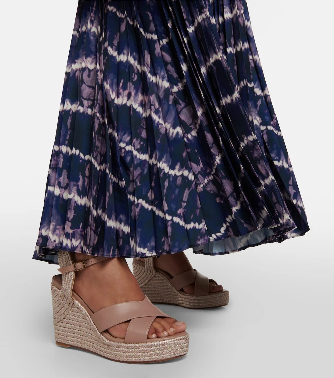 Jimmy Choo - Dellena 100 leather wedge sandals