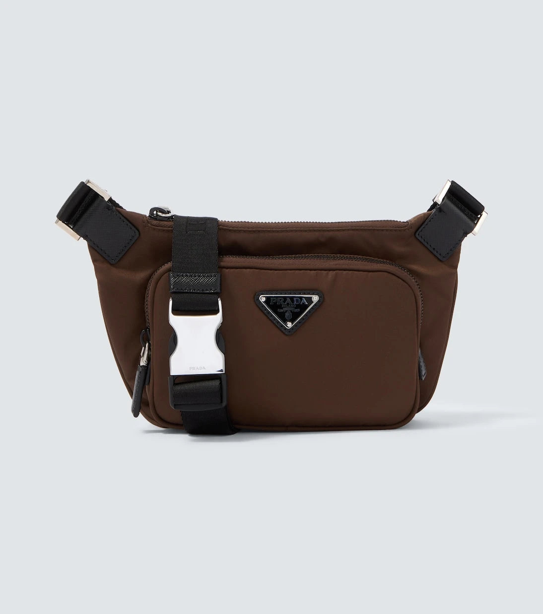 Prada - Re-Nylon leather-trimmed shoulder bag