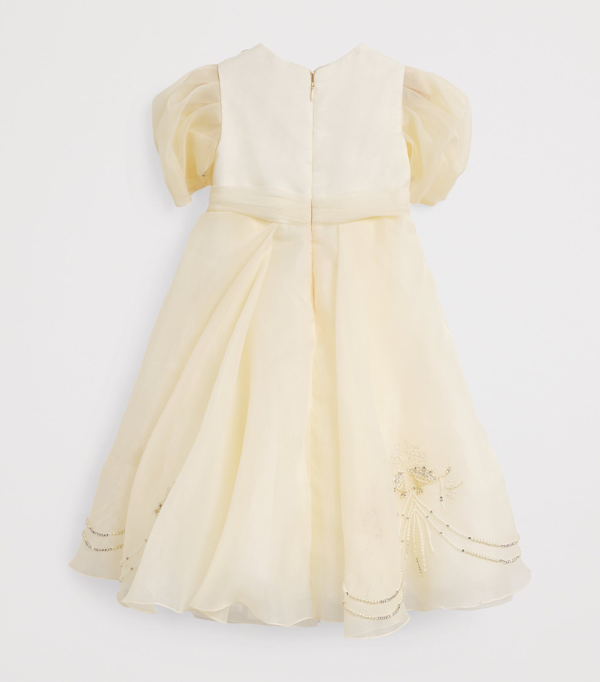 MAISON AVA Ivory Tulle Embellished Dress (2-14 Years)