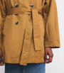 MAX&Co. Yellow Cotton Gabardine Trench Jacket