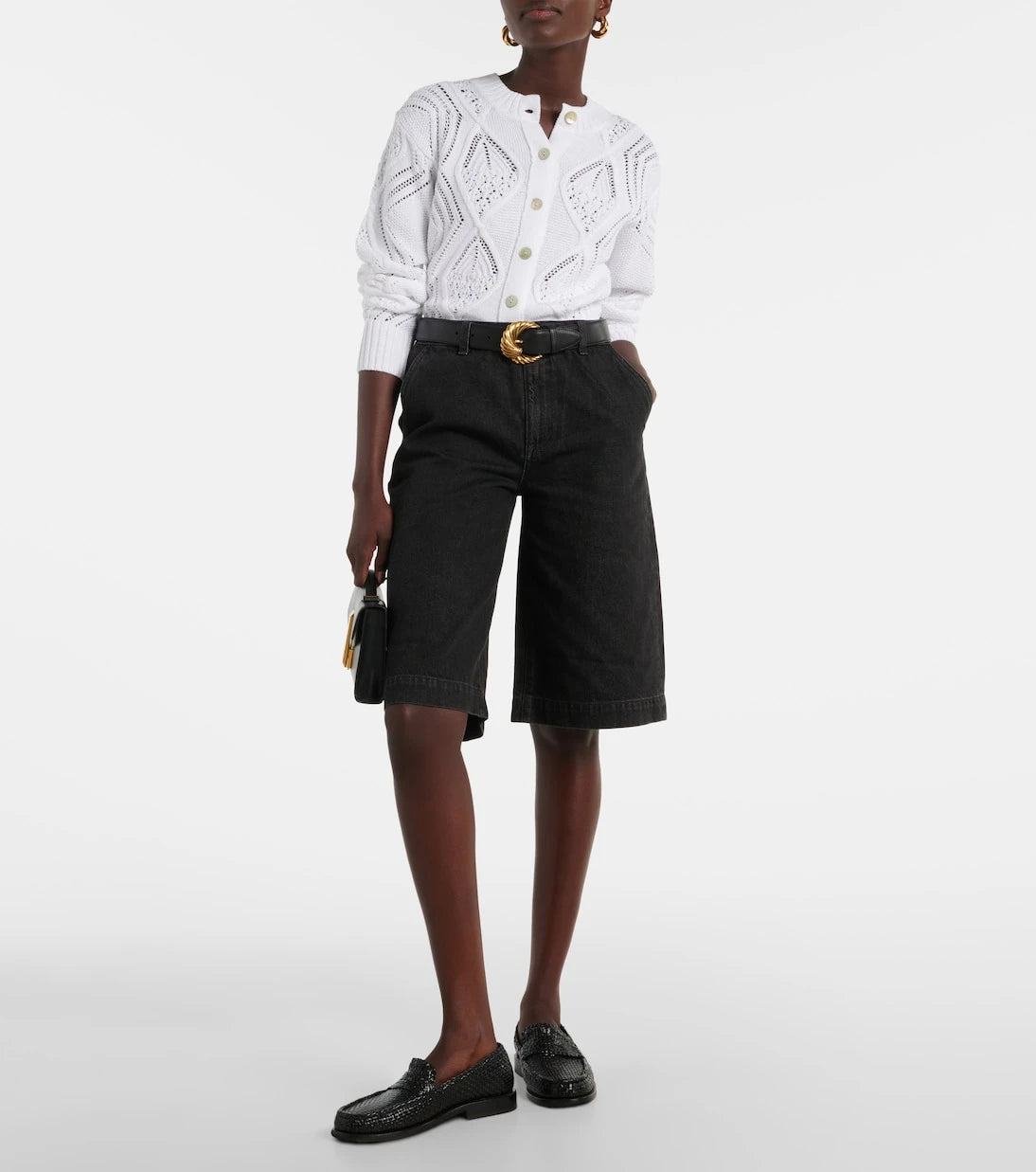 Vince - Cropped cotton cardigan