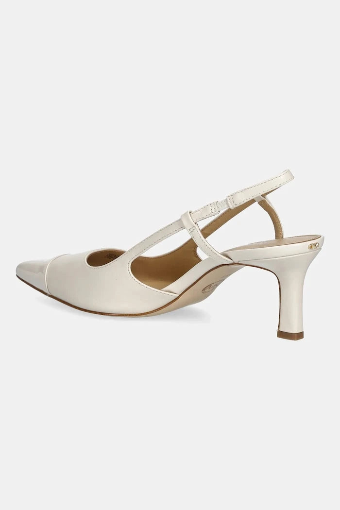 Кожени обувки с тънък ток MICHAEL Michael Kors Alora Toe Cap Mid Sling