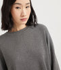 Brunello Cucinelli Grey Cotton-Blend Sparkling Vanisé Sweater
