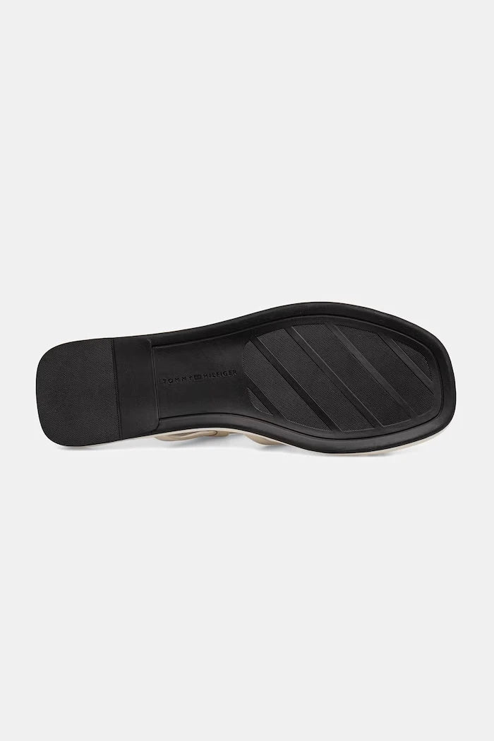 Tommy Hilfiger Kadın Deri Sandalet FLAT STRAPPY SANDAL LTH