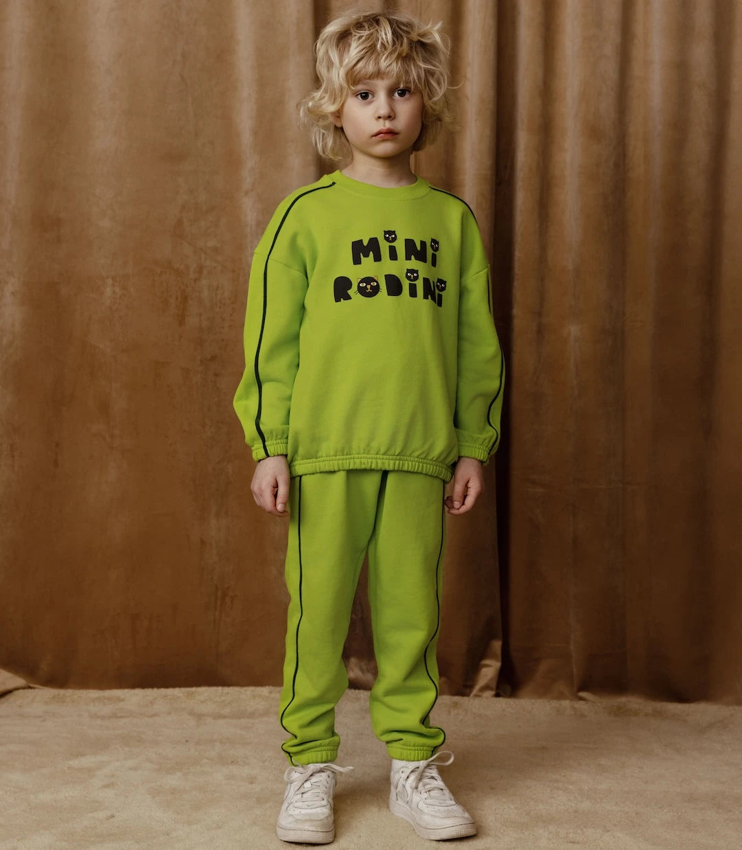 Mini Rodini - Cats cotton sweatshirt