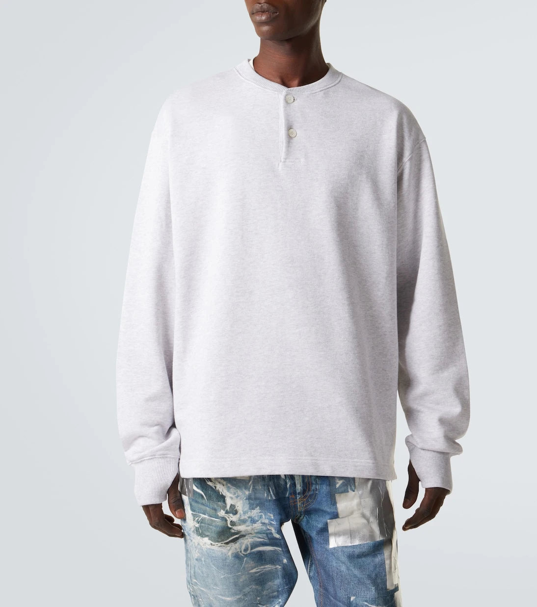 Acne Studios - Logo embroidered cotton-blend sweatshirt
