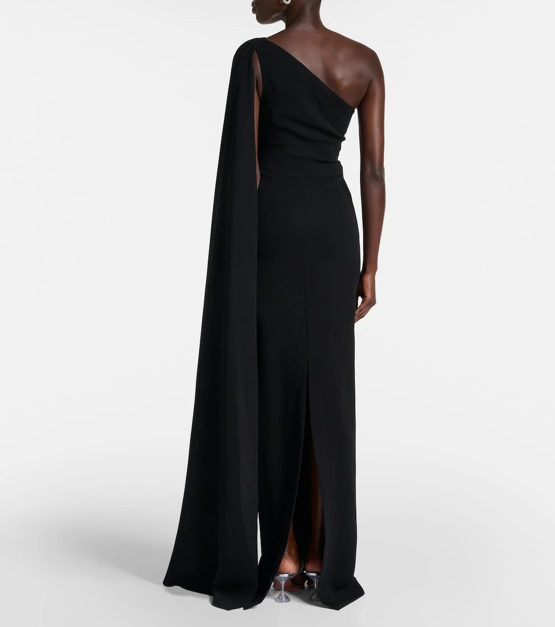 Roland Mouret - Embellished one-shoulder cady gown