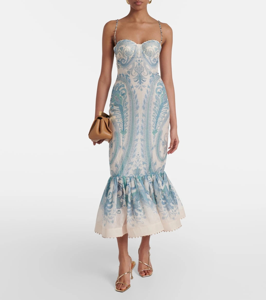 Zimmermann - Illuminate silk and linen cocktail dress