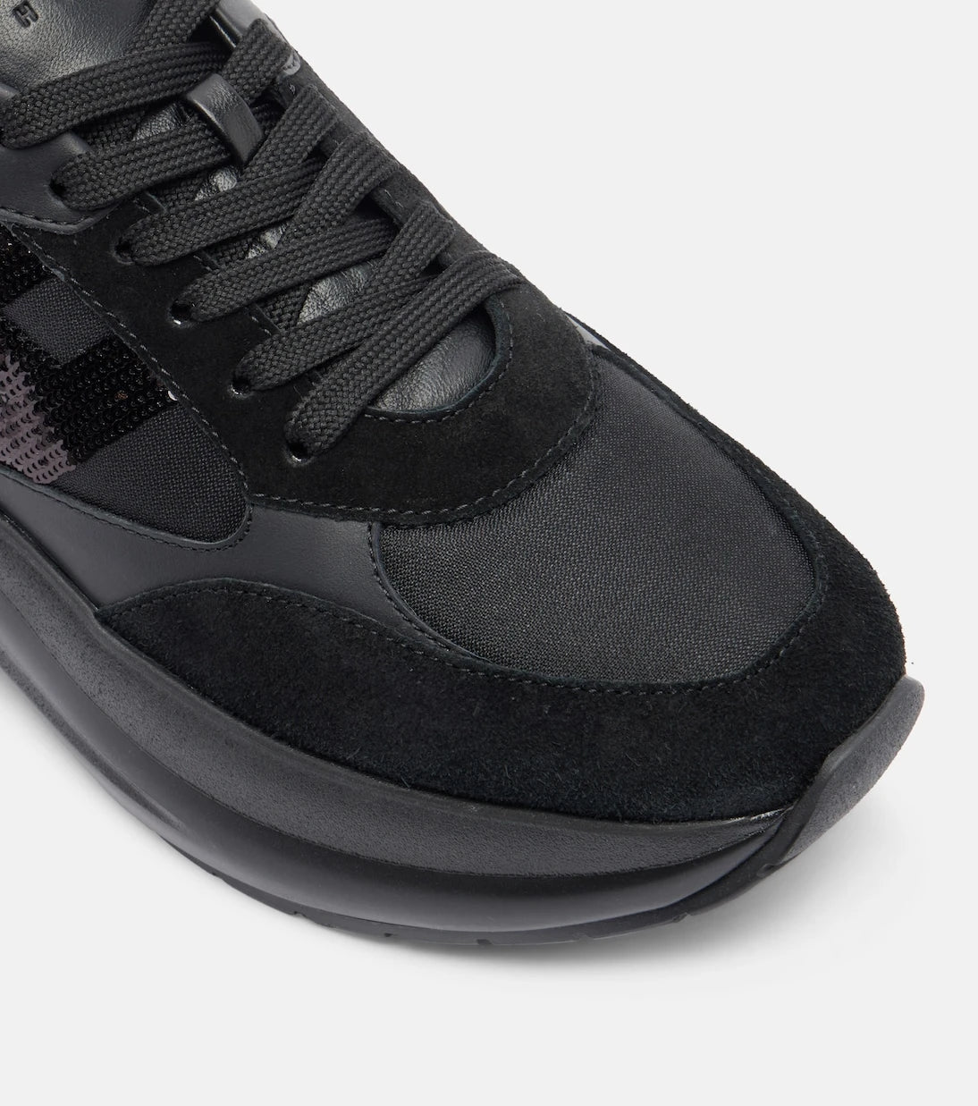 Hogan - Maxi I Active suede-trimmed sneakers