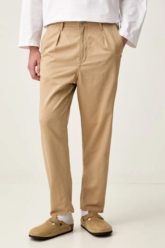 G-Star pamuklu erkek chino pantolon Pleated Chino Relaxed Tapered