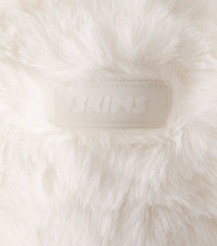 Ivory Mini Faux Fur Handbag