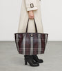 Burberry Brown Medium Canvas Highlands Tote Bag